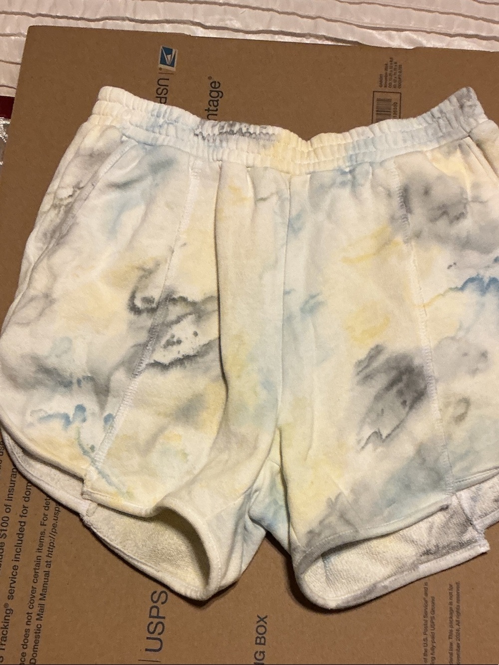 Tie-Dye Pastel Athletic Shorts - Women